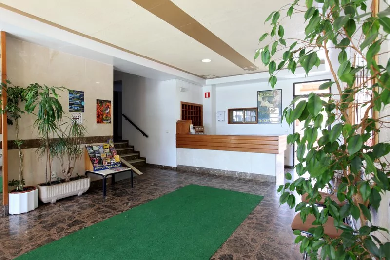 Reception area with a shower facilities