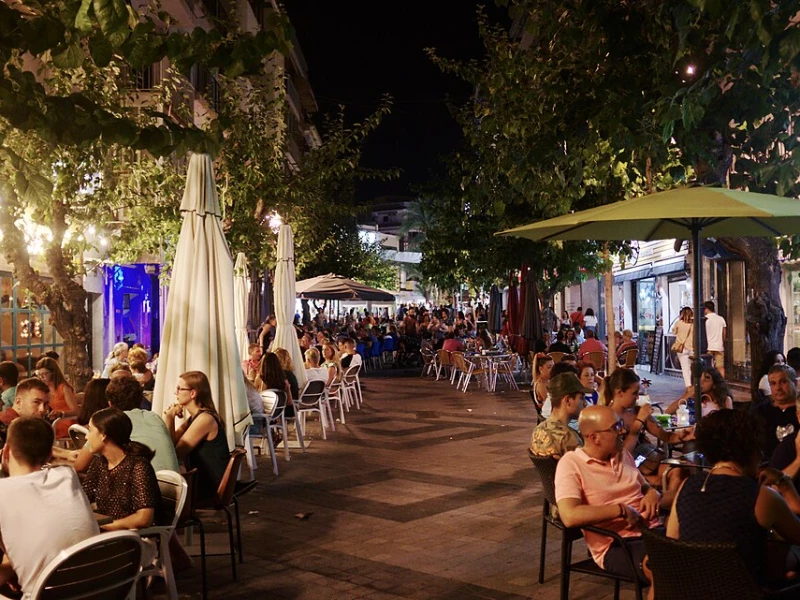 Benidorm at night - http://creativecommons.org/publicdomain/zero/1.0/deed.en